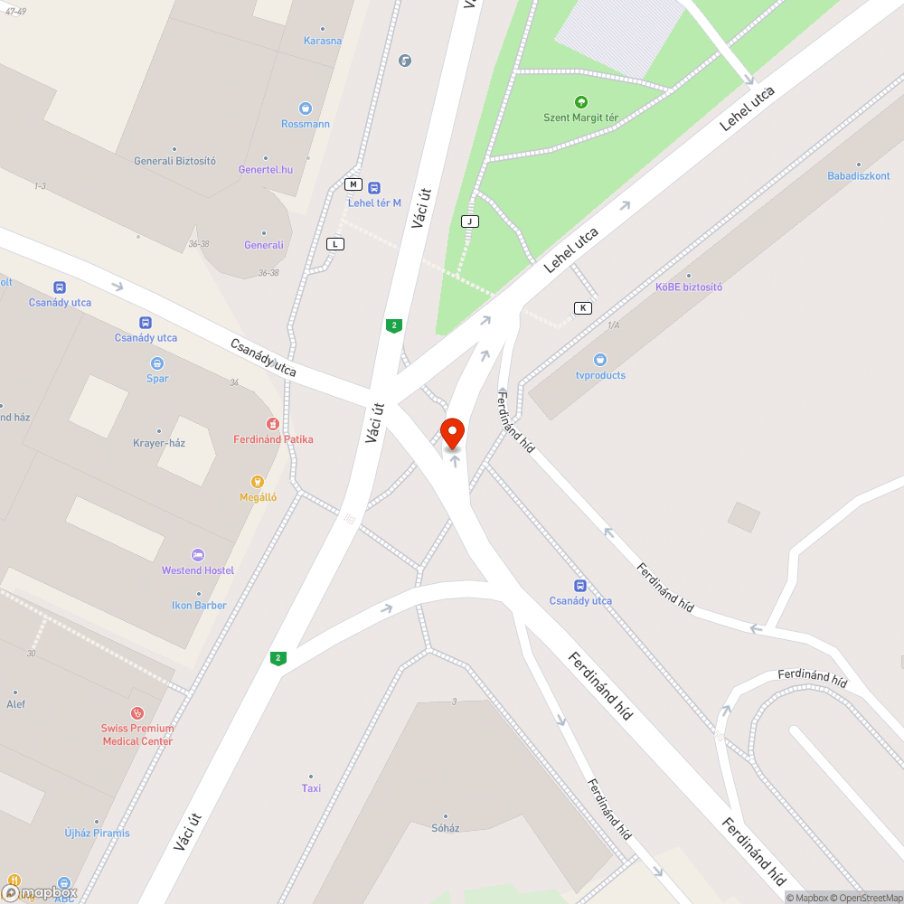 Törmelékkupac az úttesten bejelentés helye