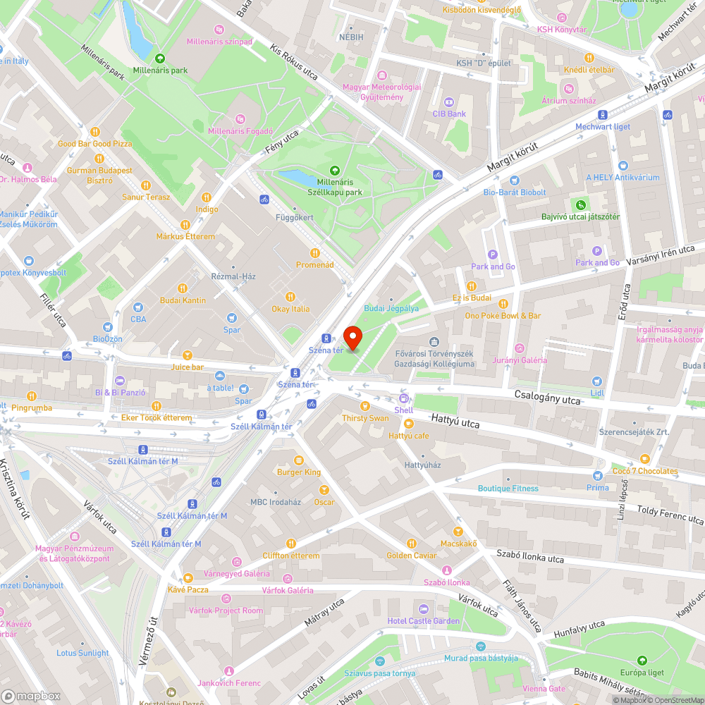 Graffitis fal + szemét bejelentés helye