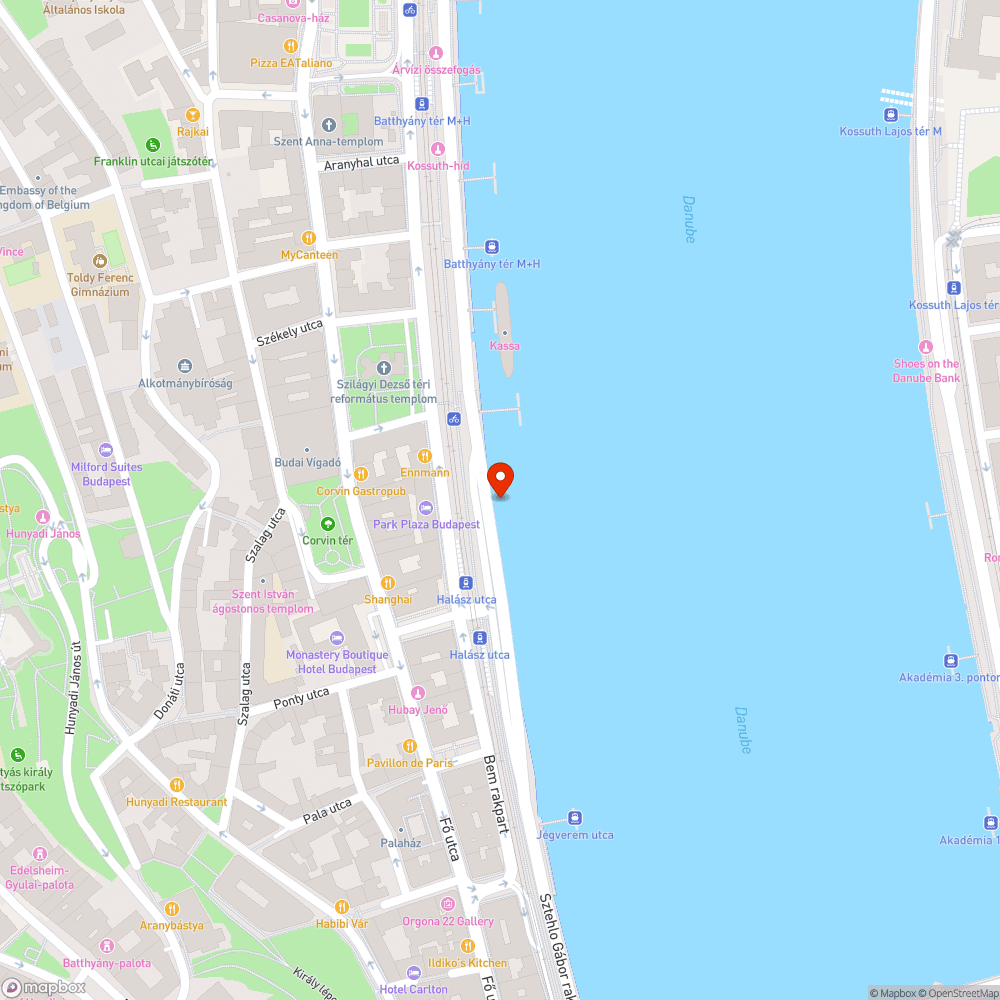 Felső budai rakpart bicikli/sétáló jelzés bejelentés helye