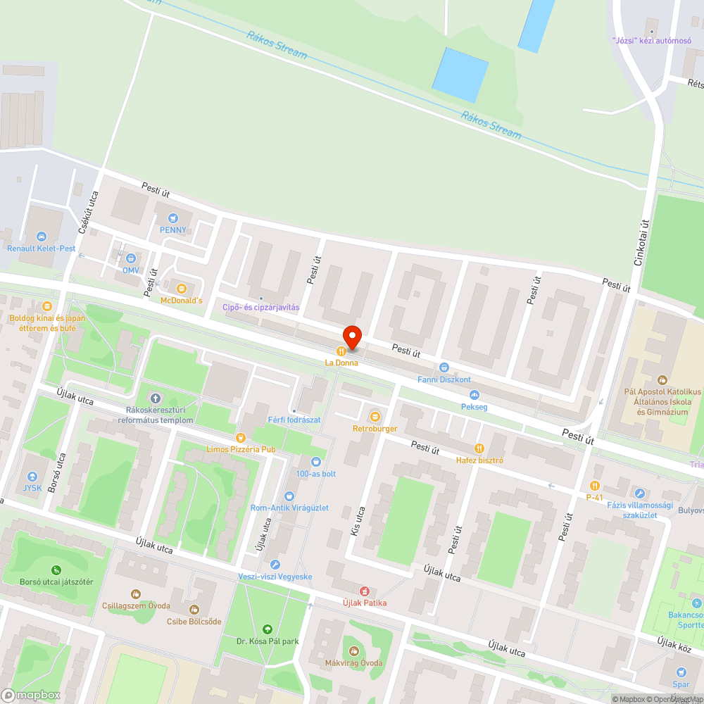 Lépcső bejelentés helye