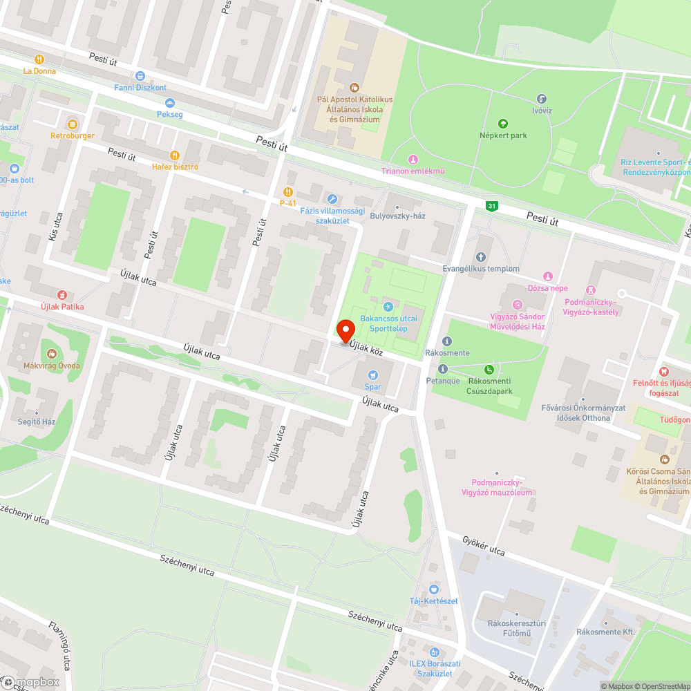 Kiszáradt fák bejelentés helye