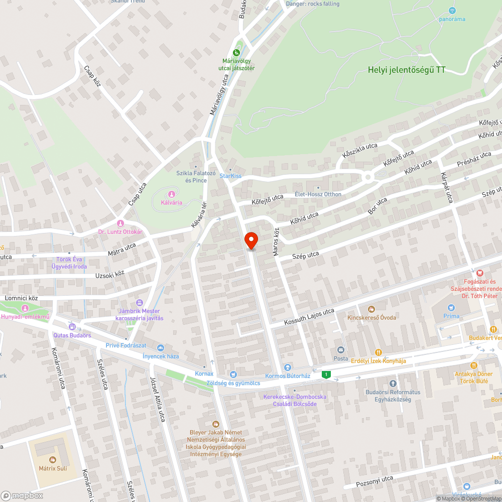 Gazos, szemetes a gyalogátkelő környezete bejelentés helye