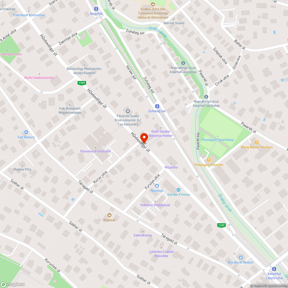 Kátyú a Hűvösvölgyi úton bejelentés helye