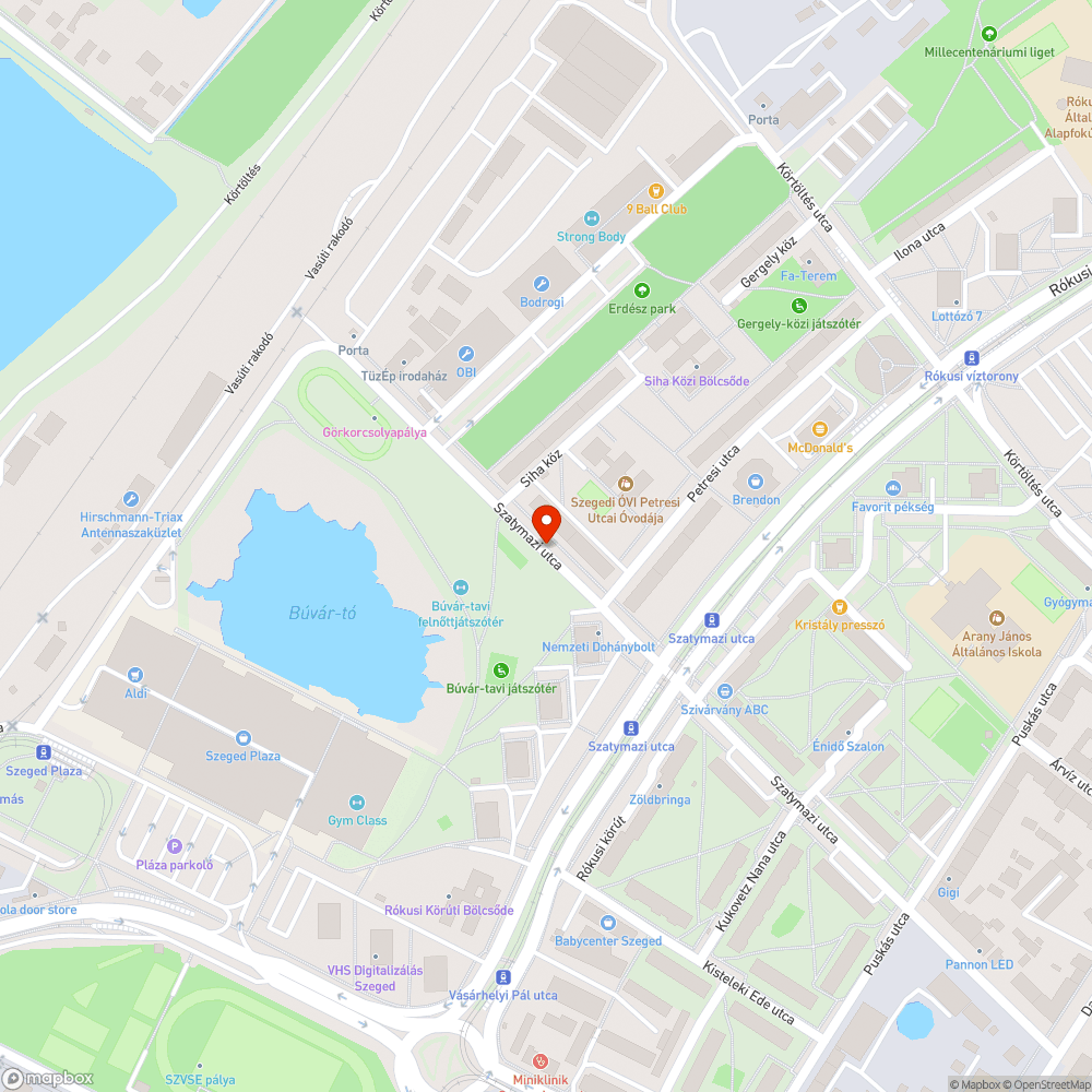 Mély kátyú bejelentés helye