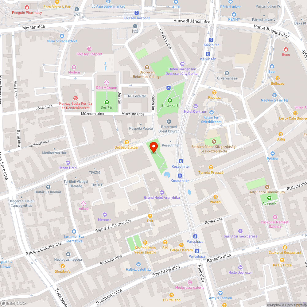 Hibás növényzet megvilágító lámpatestek bejelentés helye