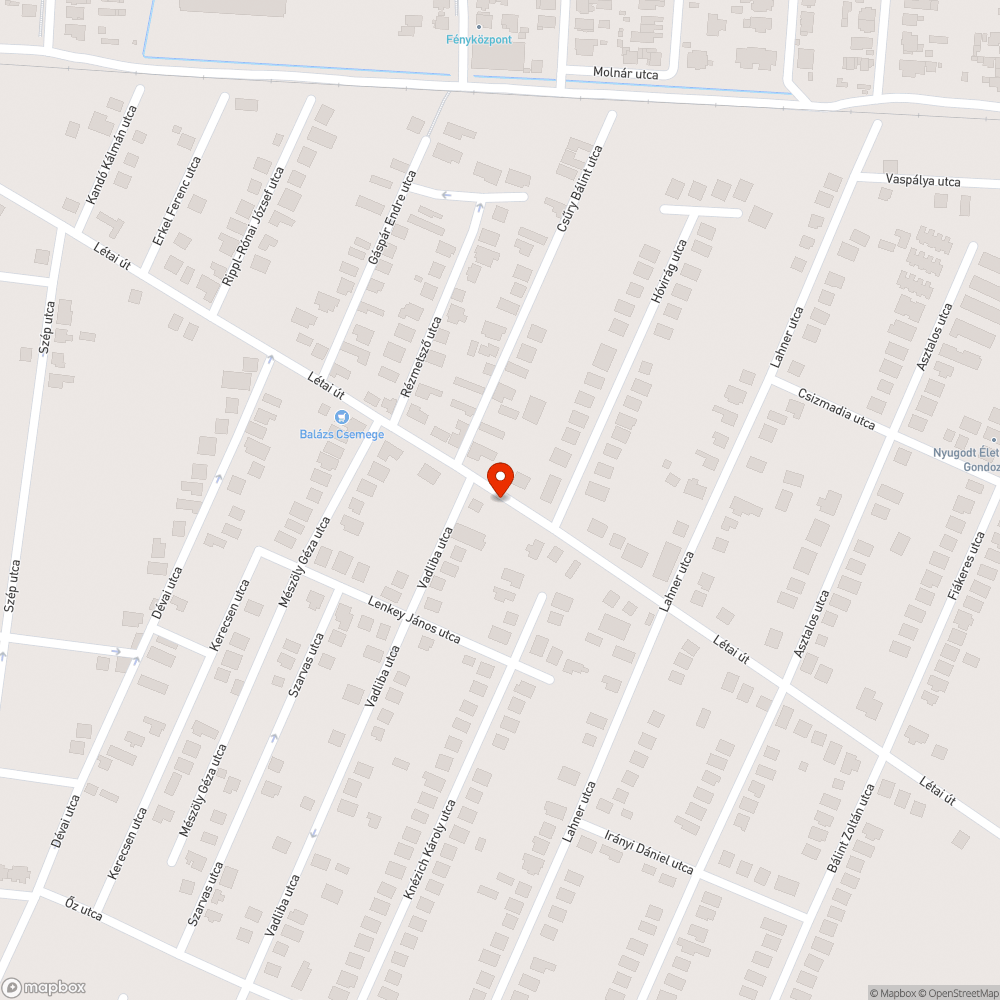 Hiányzó menetrend bejelentés helye