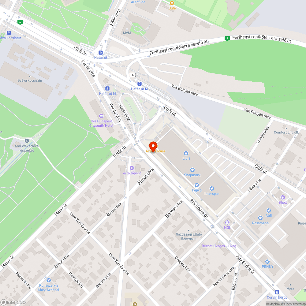 Állandóan leparkolt gyalog- és kerékpárút bejelentés helye