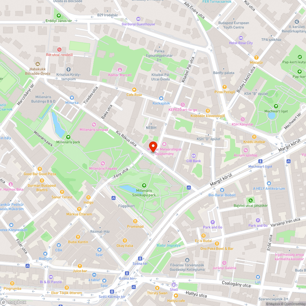 Hiányzó park bejelentés helye