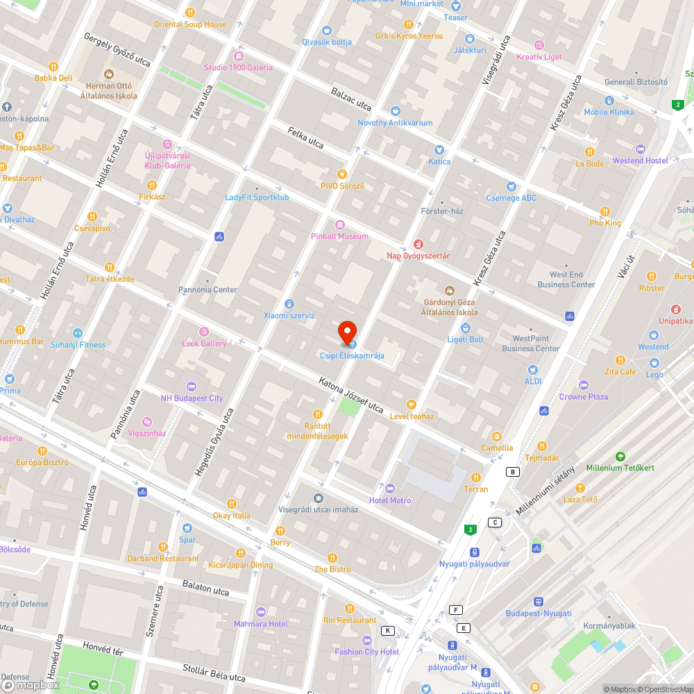 Elhagyott hűtő bejelentés helye