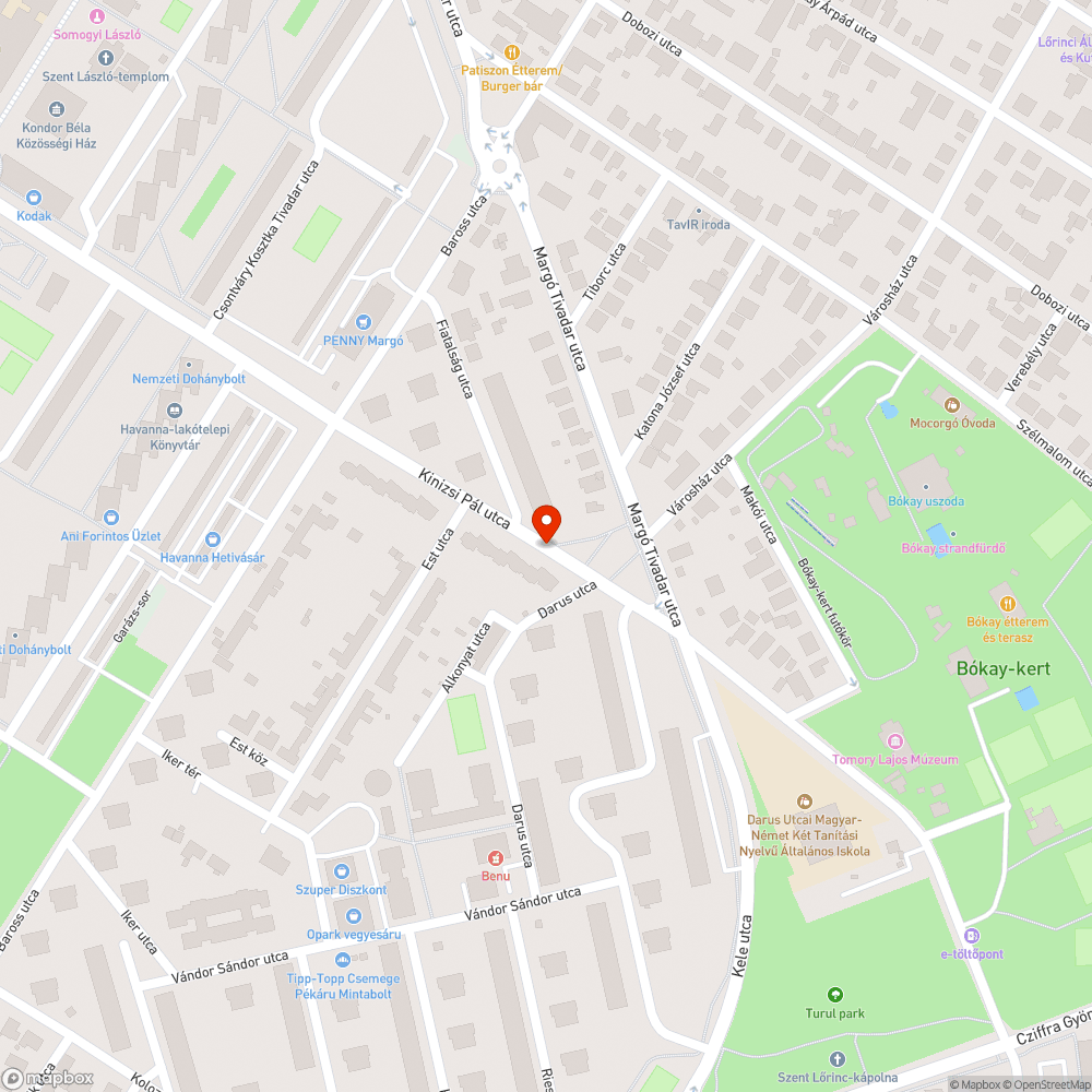 Alig látható gyalogos átkelő felfestés bejelentés helye