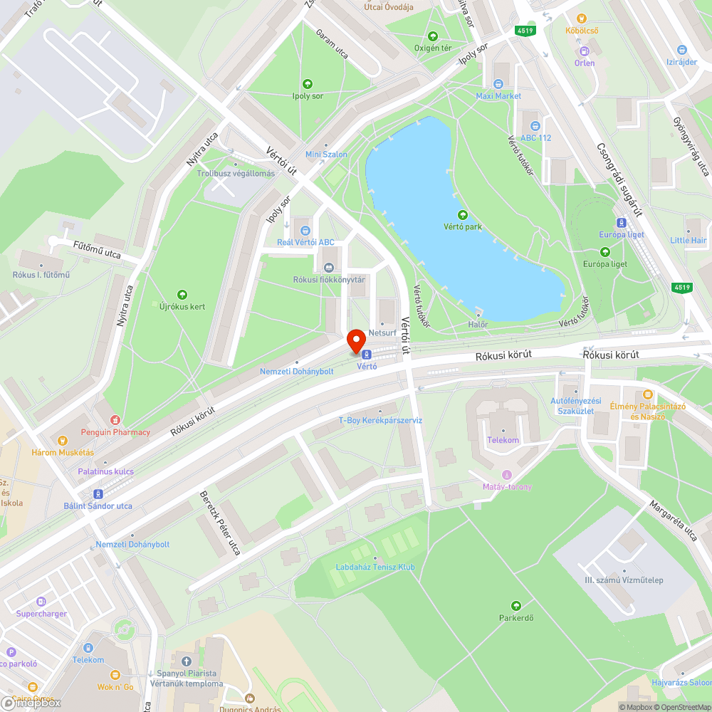 Beszakadt aknafedő bejelentés helye