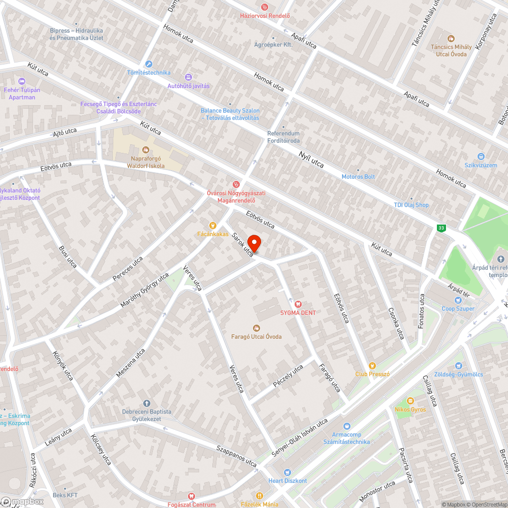 Víz folyás bejelentés helye