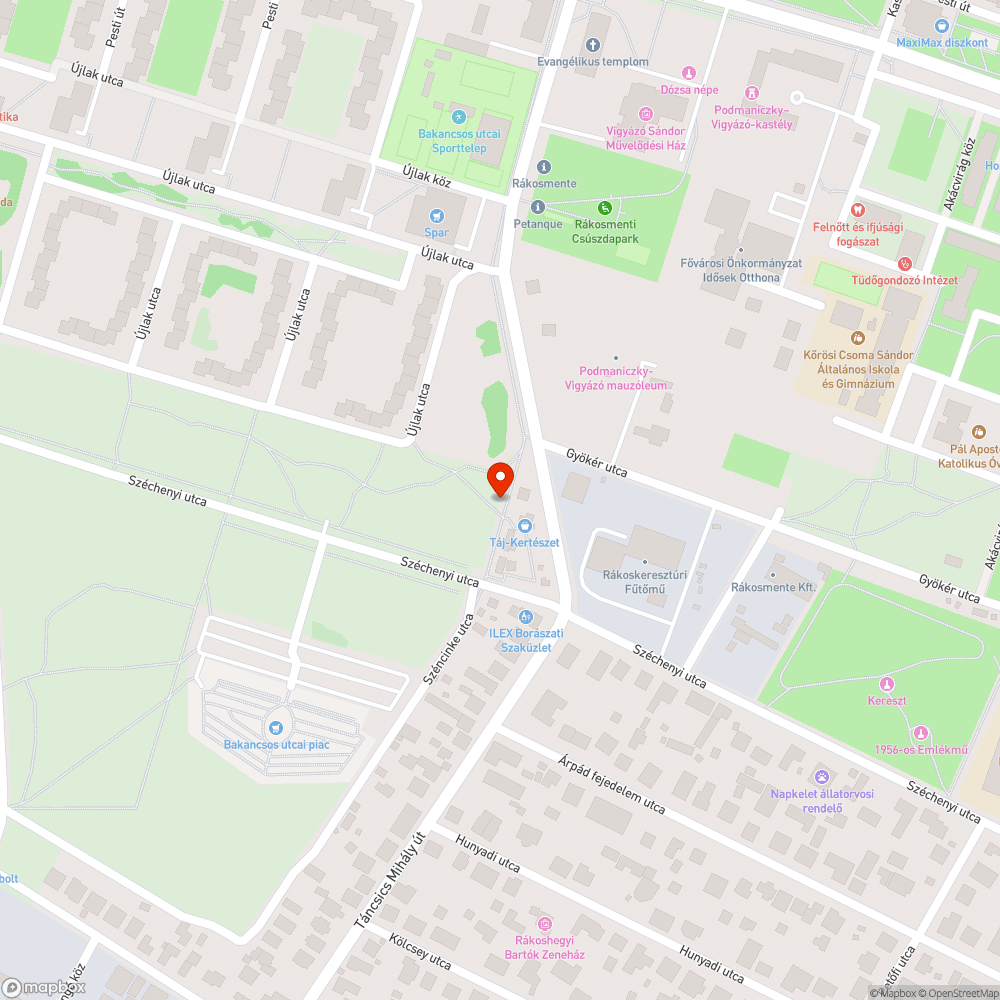 Magas gaz bejelentés helye