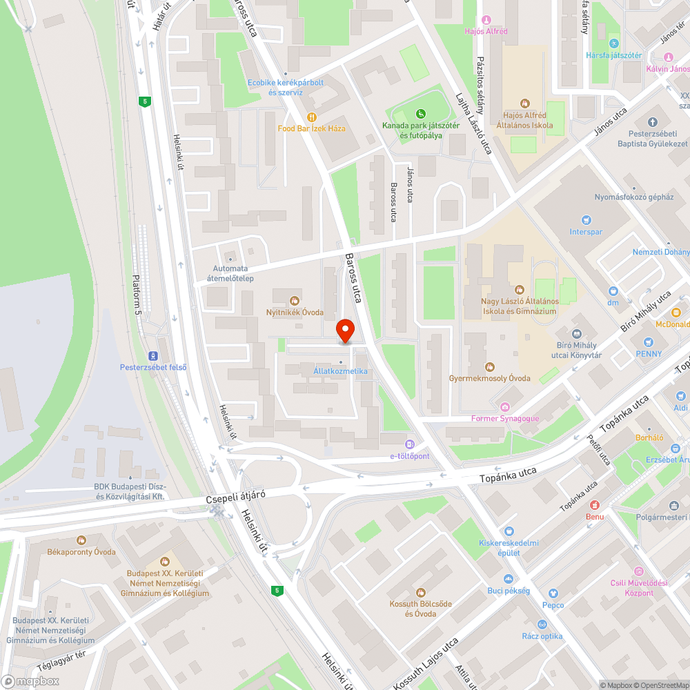 Madártetem bejelentés helye