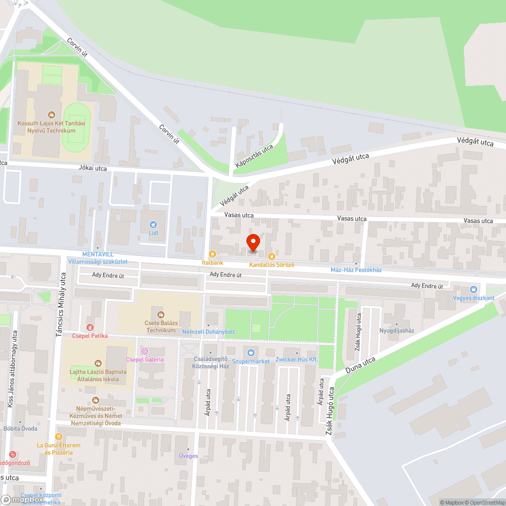 Kiszedett poller, megdőlt tábla bejelentés helye