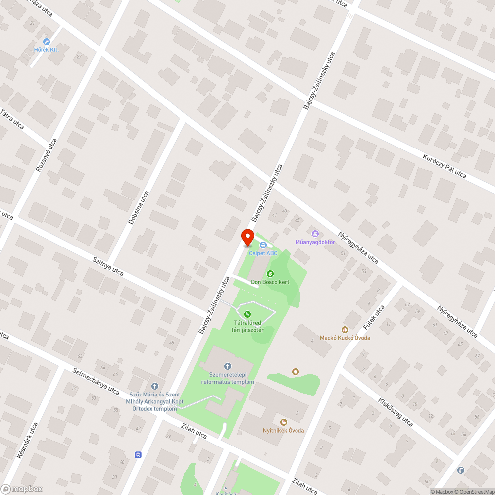 Letörött faág bejelentés helye