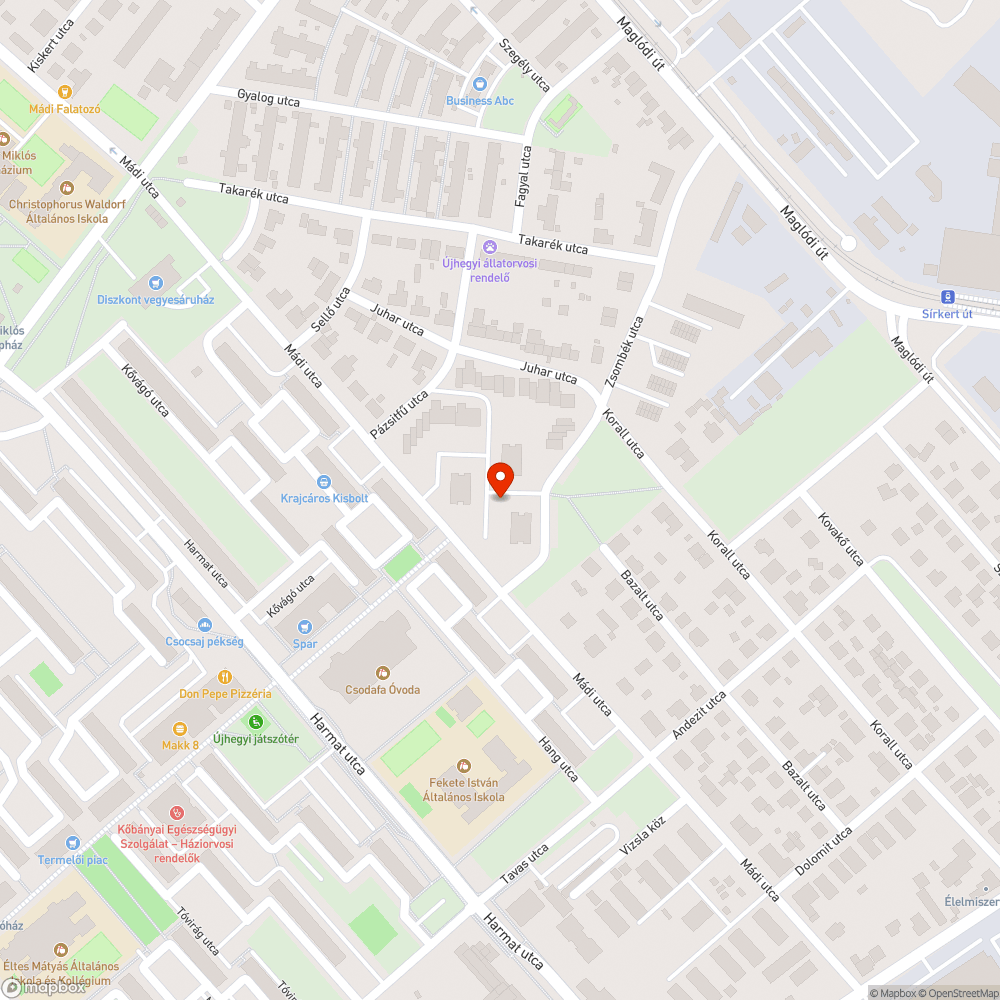 Törött, rendszám nélküli autó bejelentés helye