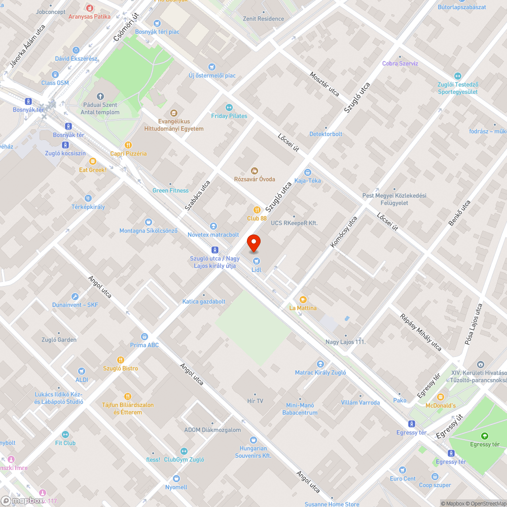 Szemetes zöldterület bejelentés helye