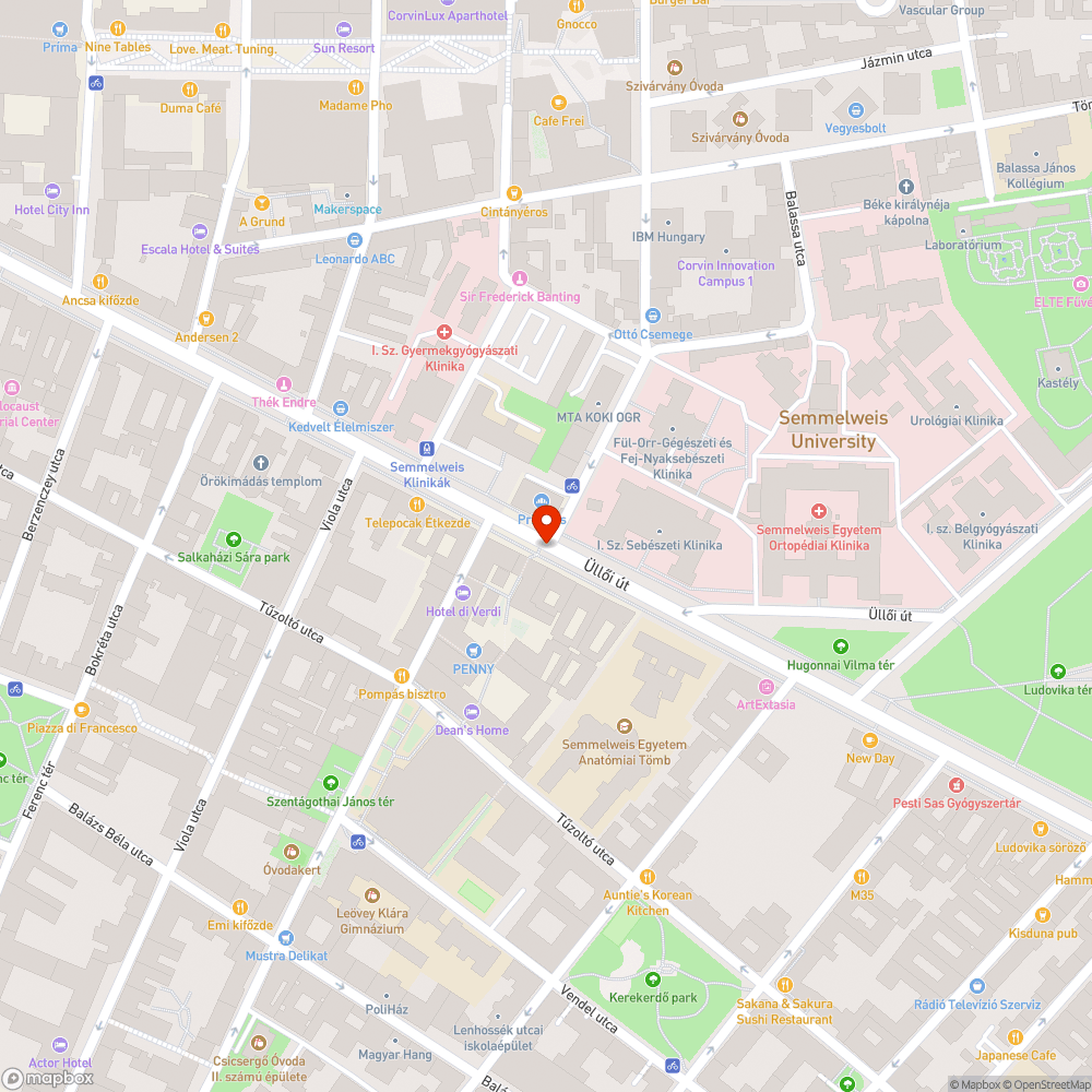 Zebra melletti kátyú bejelentés helye