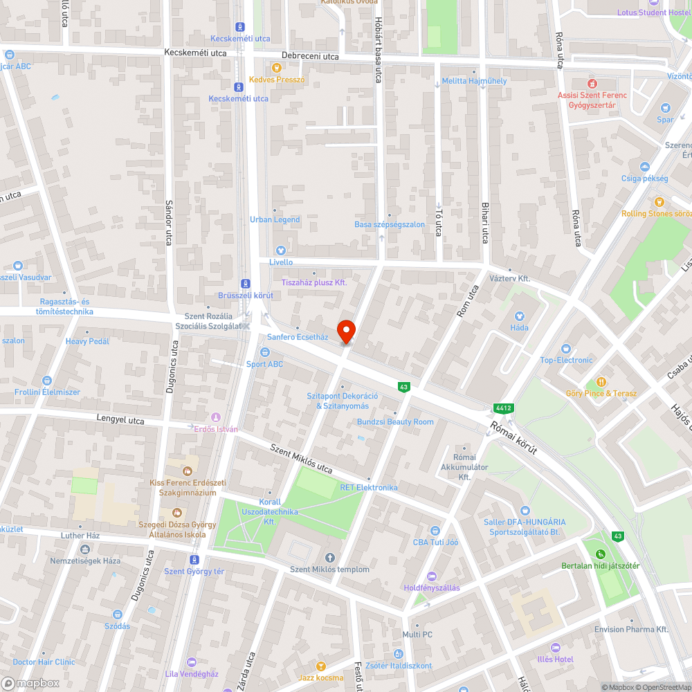 Kidöntött poller bejelentés helye