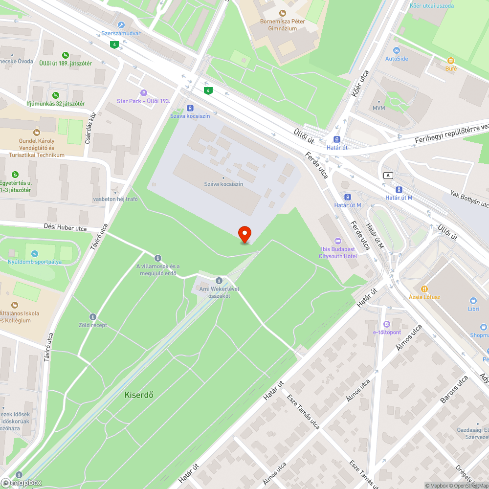 Nyitott aknafedél bejelentés helye