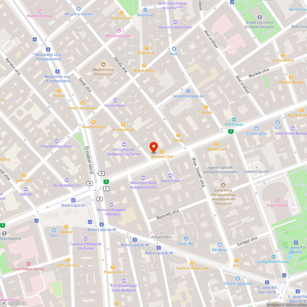 Közlekedési lámpa bejelentés helye