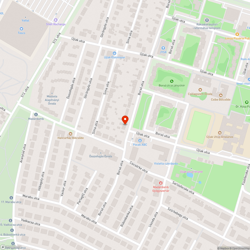 Lelógó vezeték, nem azonosítható szolgáltató bejelentés helye