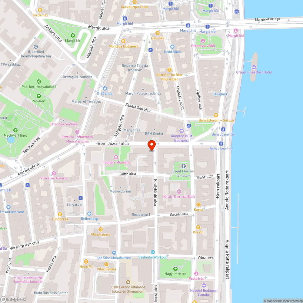 Halott galambok bejelentés helye