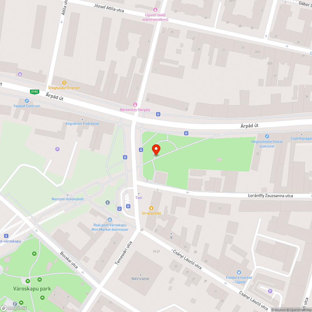 Elhagyott kanapé bejelentés helye