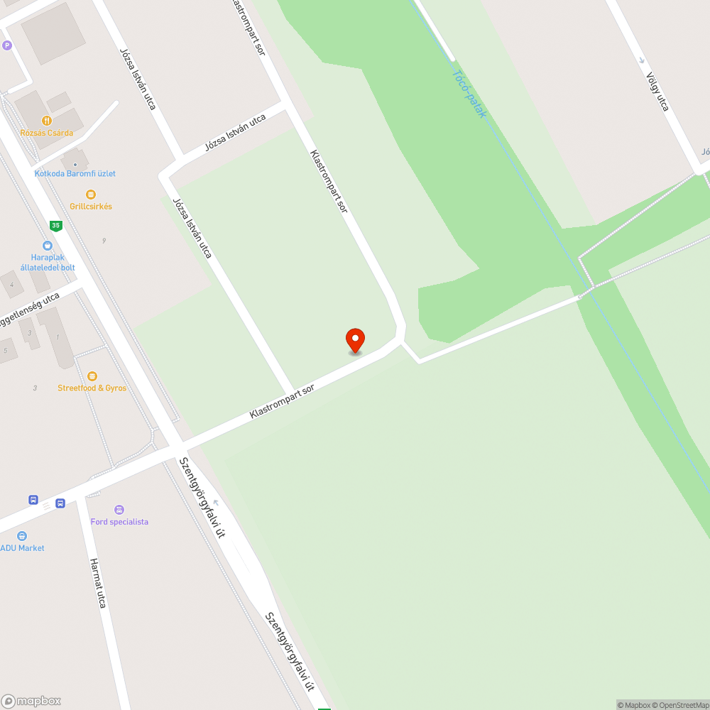 Megsüllyedt aszfaltburkolat/út bejelentés helye