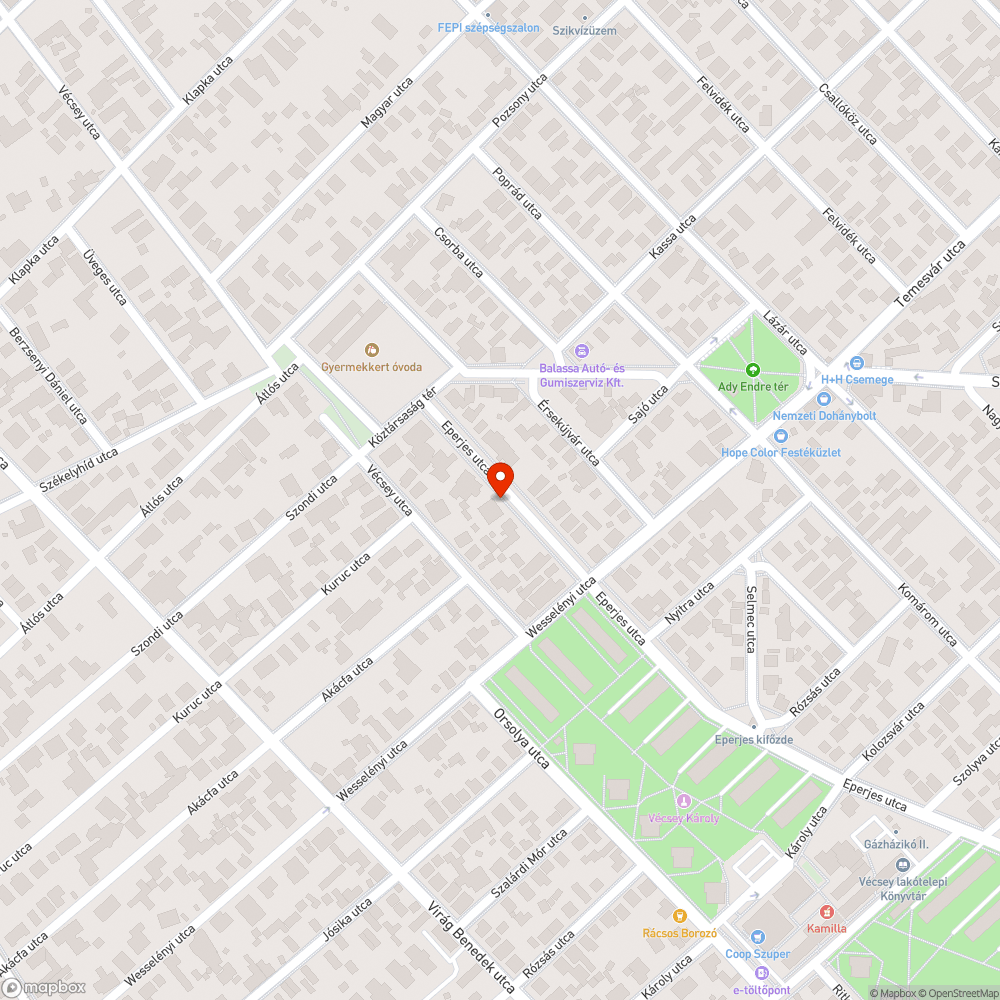 Fatuskó bejelentés helye