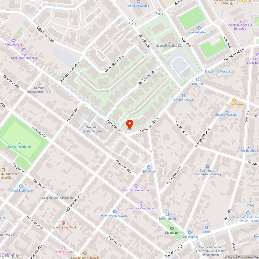 Növényzet kikerülése kátyúban bejelentés helye