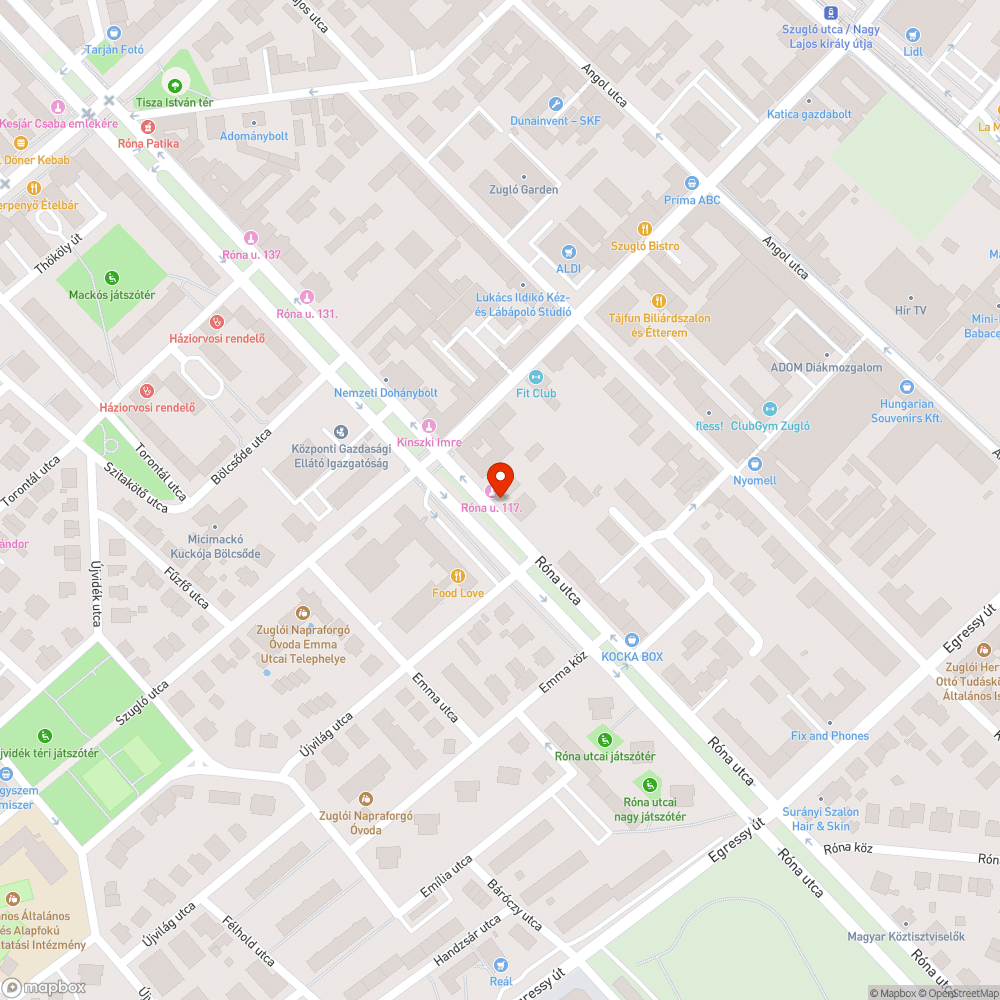 Láthatatlan csatornaszem Róna utcában bejelentés helye