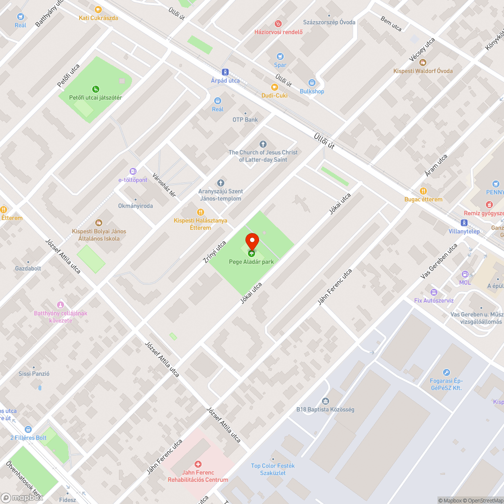 Eltűnt tábla bejelentés helye