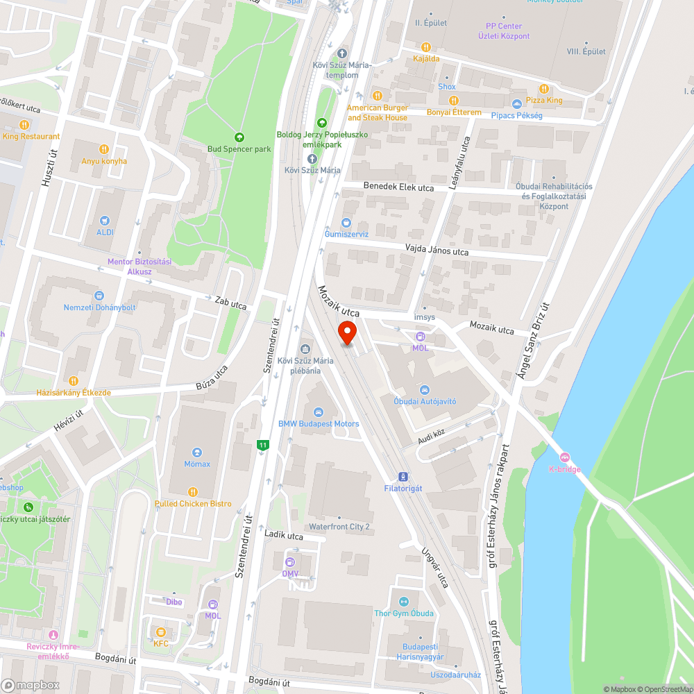 Elhagyott bevásárló kocsi bejelentés helye