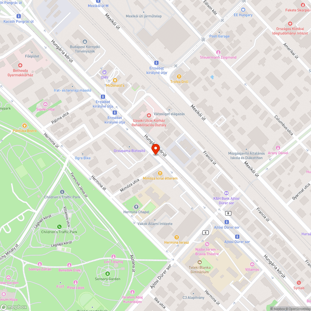 Eltömődött utcai csatornalefolyók bejelentés helye