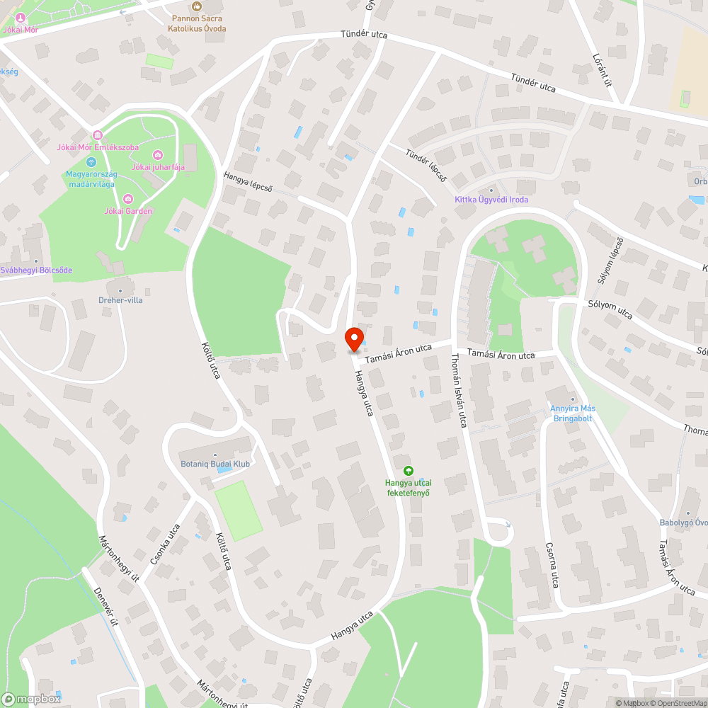 Kidőlt fa a Hangya utcában bejelentés helye