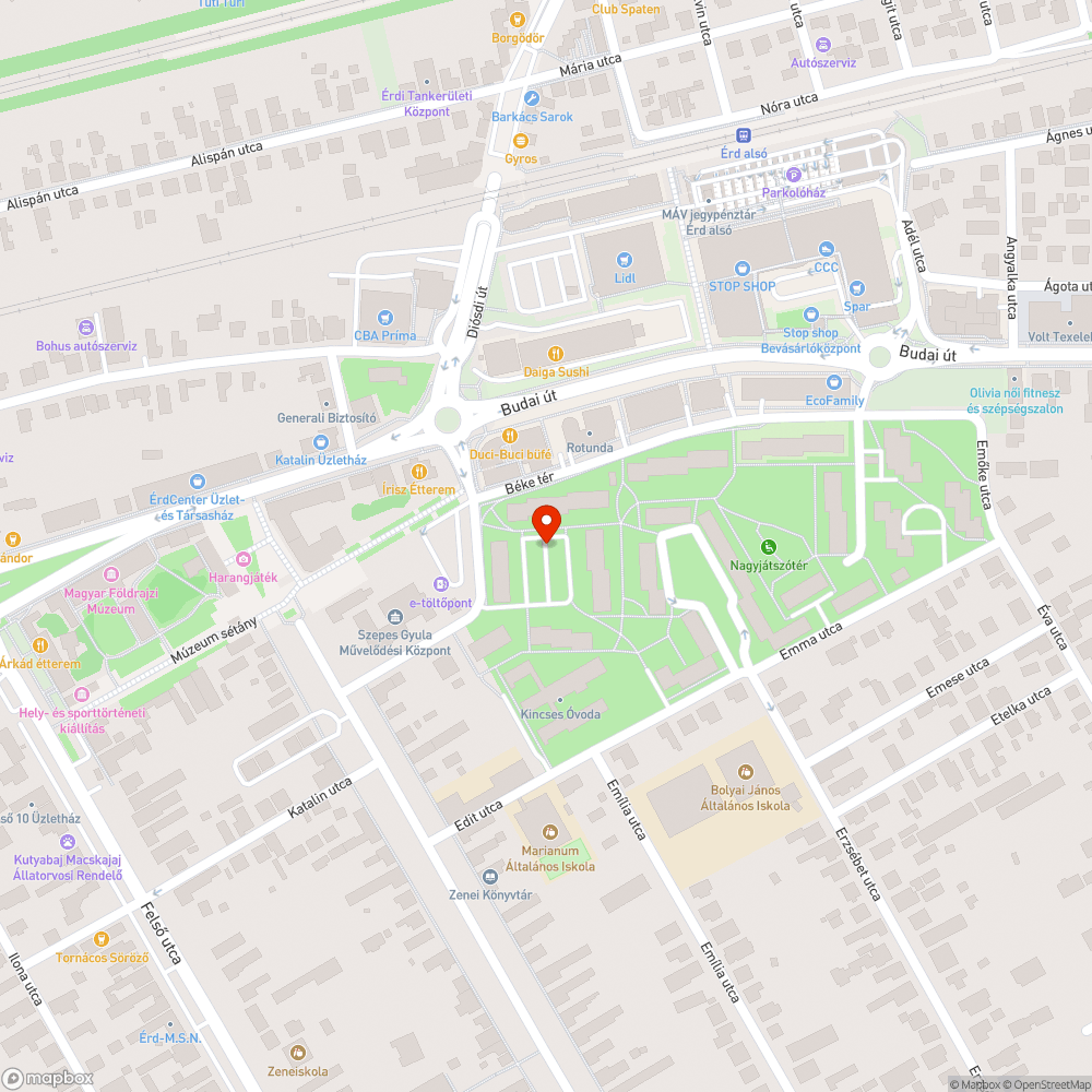 Elhagyott jármű bejelentés helye