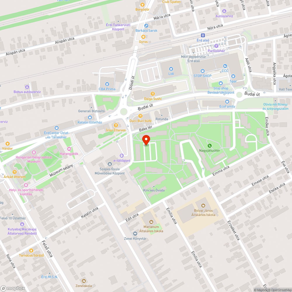 Elhagyott jármű bejelentés helye