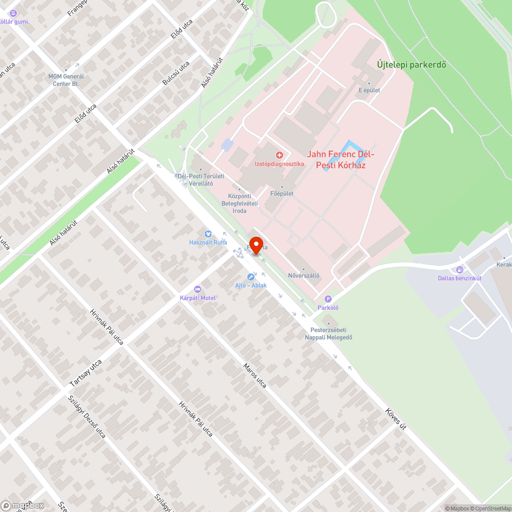 Elkopott járda szegély bejelentés helye