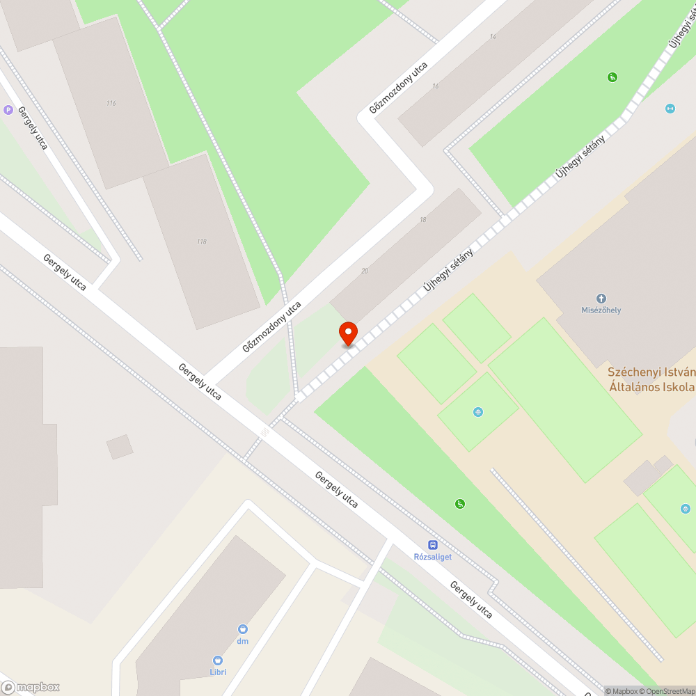 Szemetes mellett lassan lekopó 2 darab pad bejelentés helye