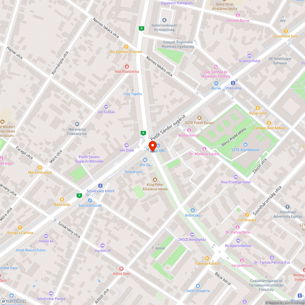 Irgalmatlan úthiba, balesetveszély bejelentés helye