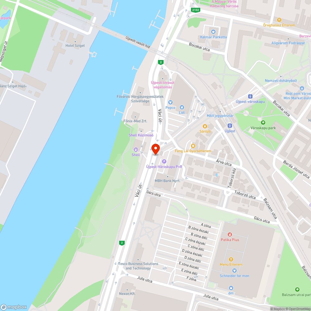 Kopott átkelési szándék jelző bejelentés helye