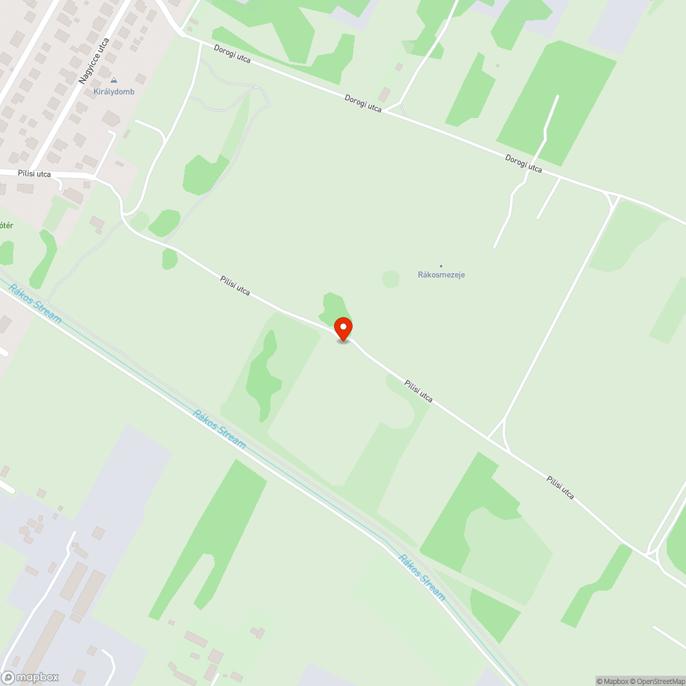 Szemét a Rákos-patak mentén bejelentés helye