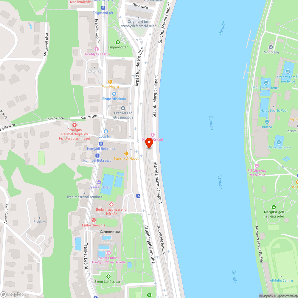 Kiszáradt fák a rakparton bejelentés helye