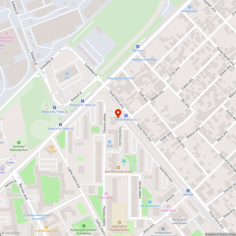 Kiszáradt facsemete bejelentés helye