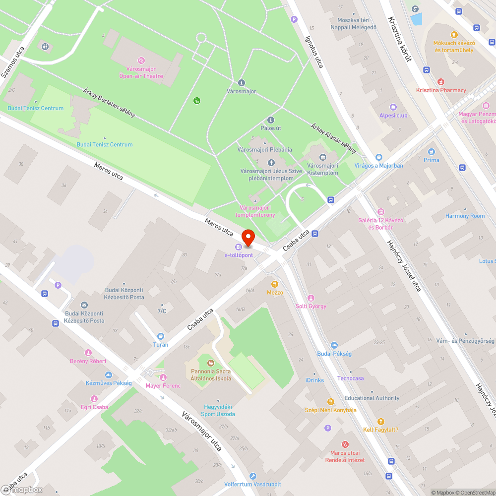 Járdán parkoló autó bejelentés helye