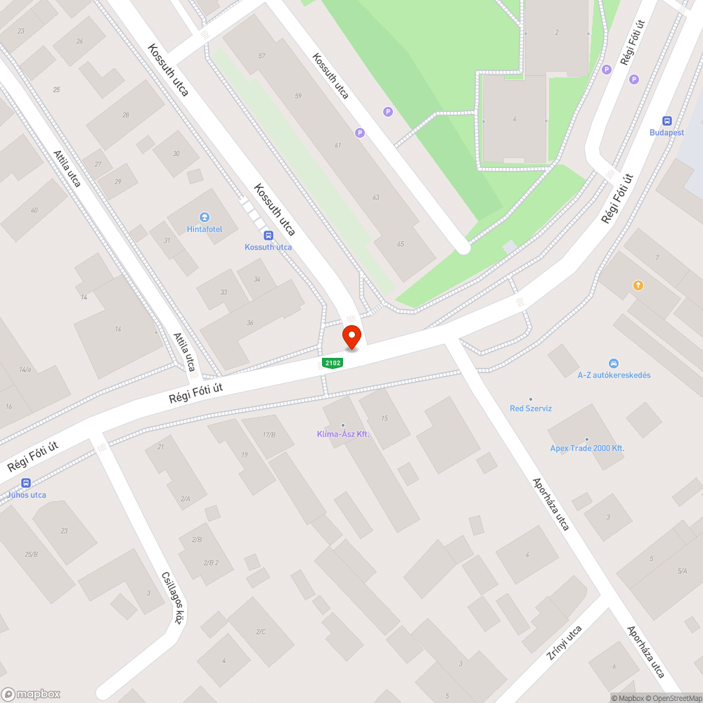 Zebra elkopott bejelentés helye