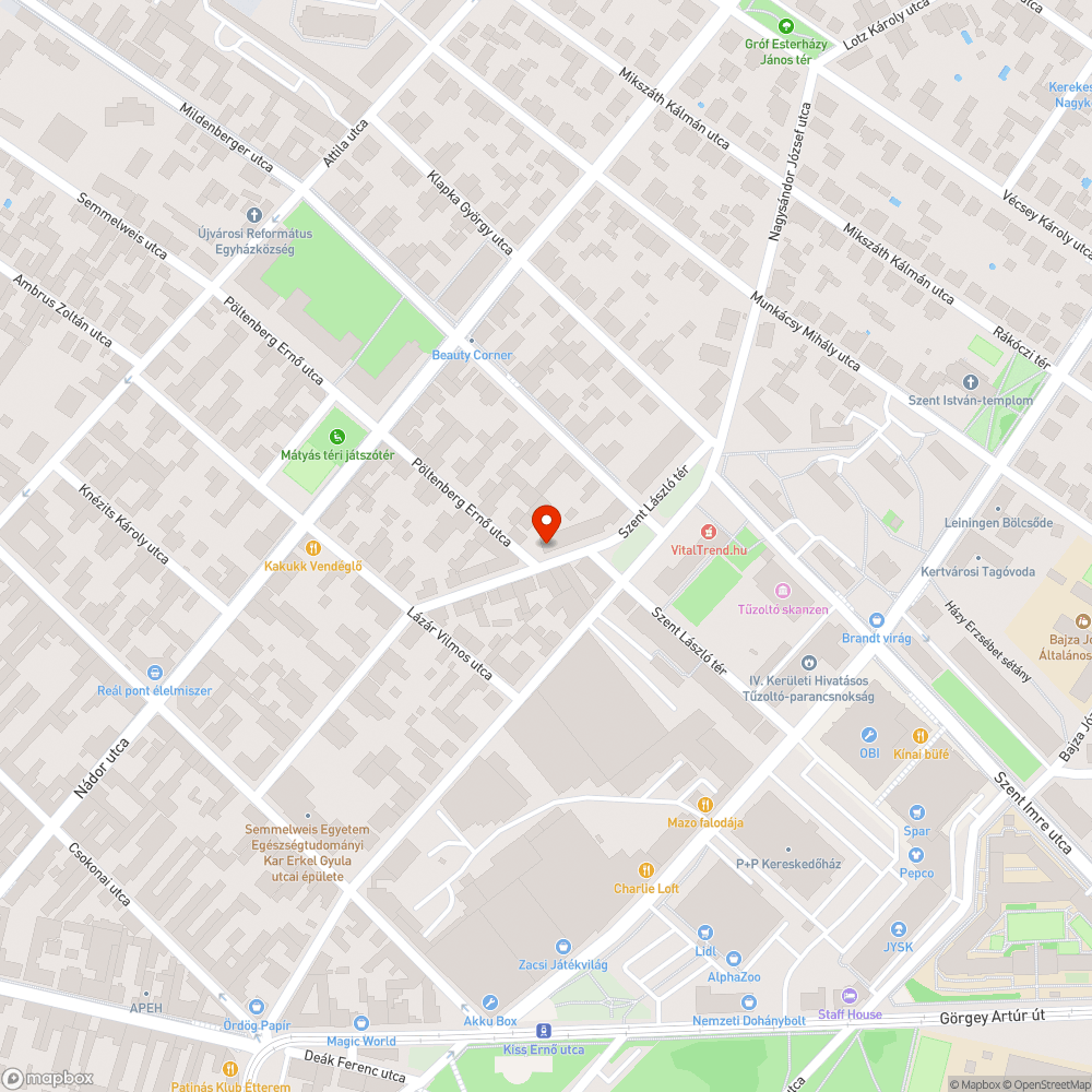 Leszakadt utcanévtábla bejelentés helye