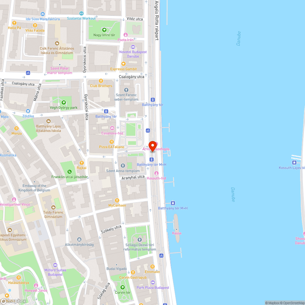 Rongált HÉV bejelentés helye